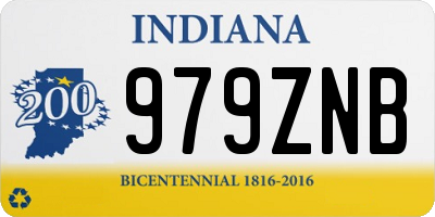 IN license plate 979ZNB