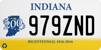 IN license plate 979ZND