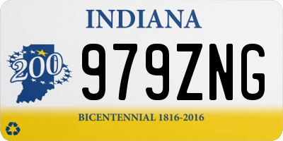 IN license plate 979ZNG
