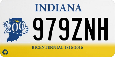 IN license plate 979ZNH