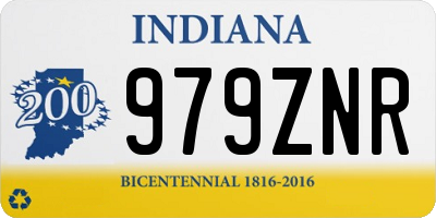 IN license plate 979ZNR