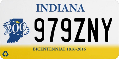 IN license plate 979ZNY