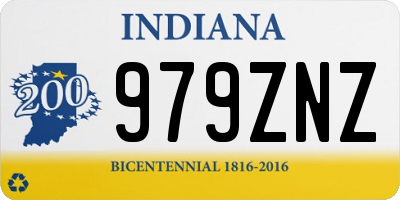 IN license plate 979ZNZ