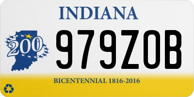 IN license plate 979ZOB