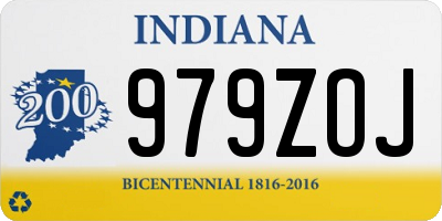 IN license plate 979ZOJ