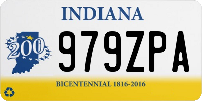 IN license plate 979ZPA