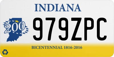 IN license plate 979ZPC