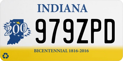 IN license plate 979ZPD