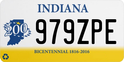 IN license plate 979ZPE