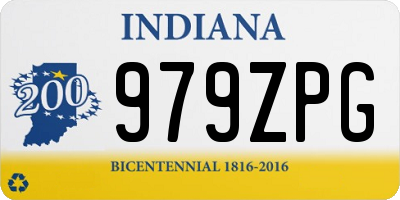 IN license plate 979ZPG