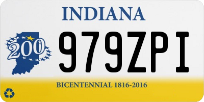 IN license plate 979ZPI