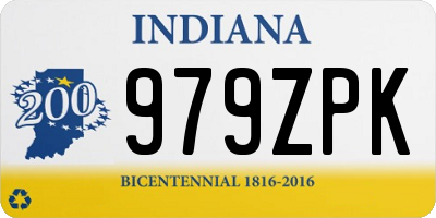 IN license plate 979ZPK