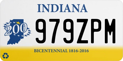 IN license plate 979ZPM