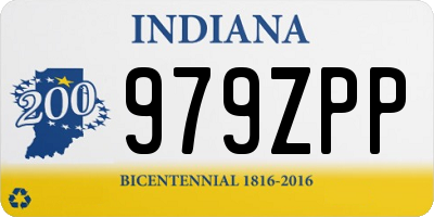 IN license plate 979ZPP