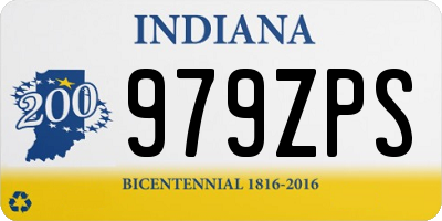 IN license plate 979ZPS