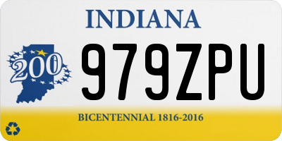 IN license plate 979ZPU