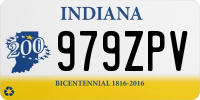IN license plate 979ZPV