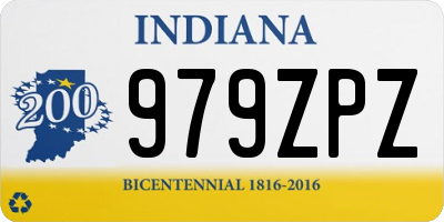 IN license plate 979ZPZ