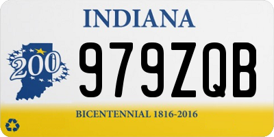 IN license plate 979ZQB