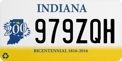 IN license plate 979ZQH