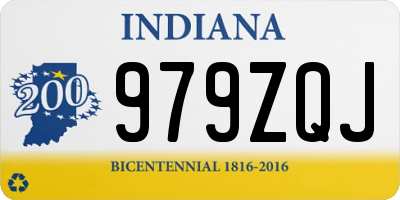 IN license plate 979ZQJ