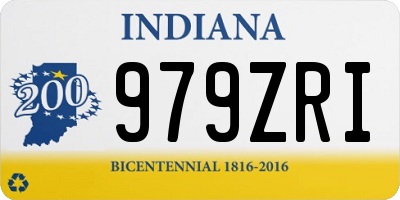 IN license plate 979ZRI