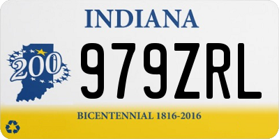IN license plate 979ZRL