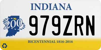 IN license plate 979ZRN