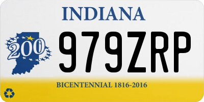 IN license plate 979ZRP
