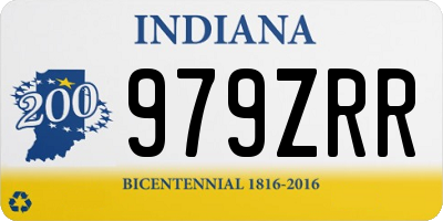 IN license plate 979ZRR