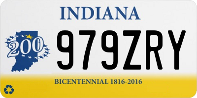 IN license plate 979ZRY