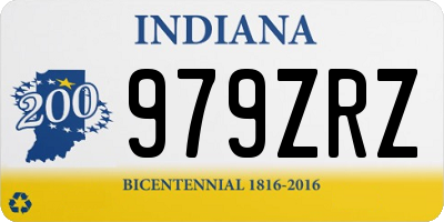 IN license plate 979ZRZ