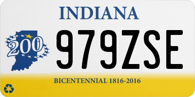 IN license plate 979ZSE