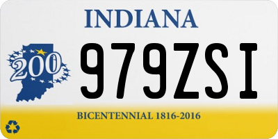 IN license plate 979ZSI