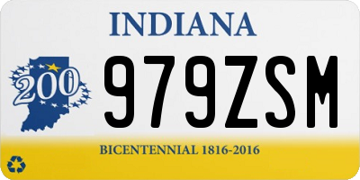IN license plate 979ZSM