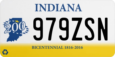 IN license plate 979ZSN