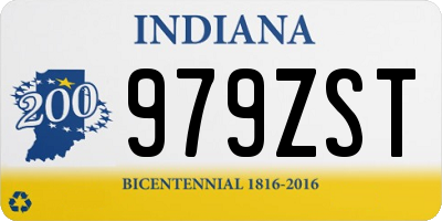 IN license plate 979ZST