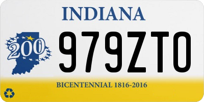 IN license plate 979ZTO