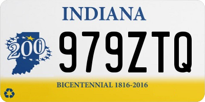 IN license plate 979ZTQ