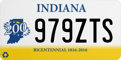 IN license plate 979ZTS