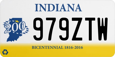 IN license plate 979ZTW