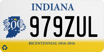 IN license plate 979ZUL