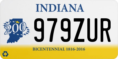 IN license plate 979ZUR