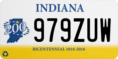 IN license plate 979ZUW