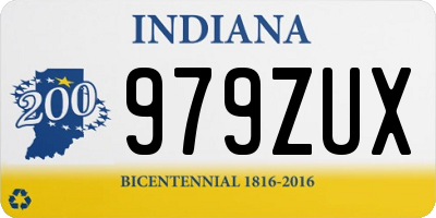 IN license plate 979ZUX
