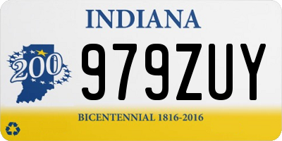 IN license plate 979ZUY