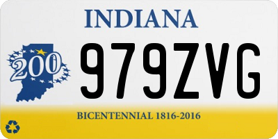 IN license plate 979ZVG