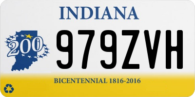 IN license plate 979ZVH