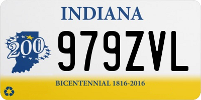 IN license plate 979ZVL