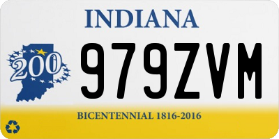 IN license plate 979ZVM